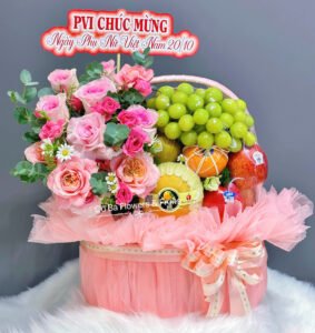 GIỎ TRÁI CÂY CHÚC MỪNG NHÂN DỊP 20/10